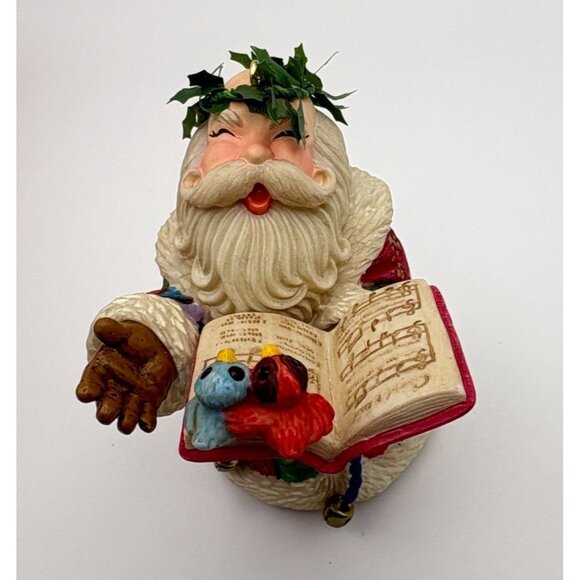 Hallmark Keepsake Toy Shop Serenade Christmas Tree Ornament Santa Claus Birds - Picture 7 of 11